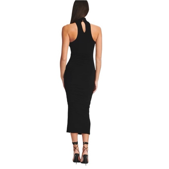 SOLD - NWT SER.O.YA Black Delta Midi Dress Bodycon Size Small Reg. $295 - Picture 4 of 13